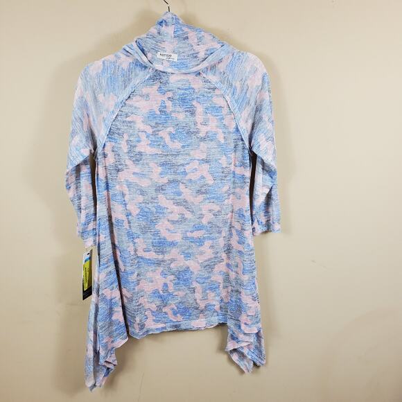 Kensie Performance Asymmetrical Print Tunic Size S - Picture 7 of 12